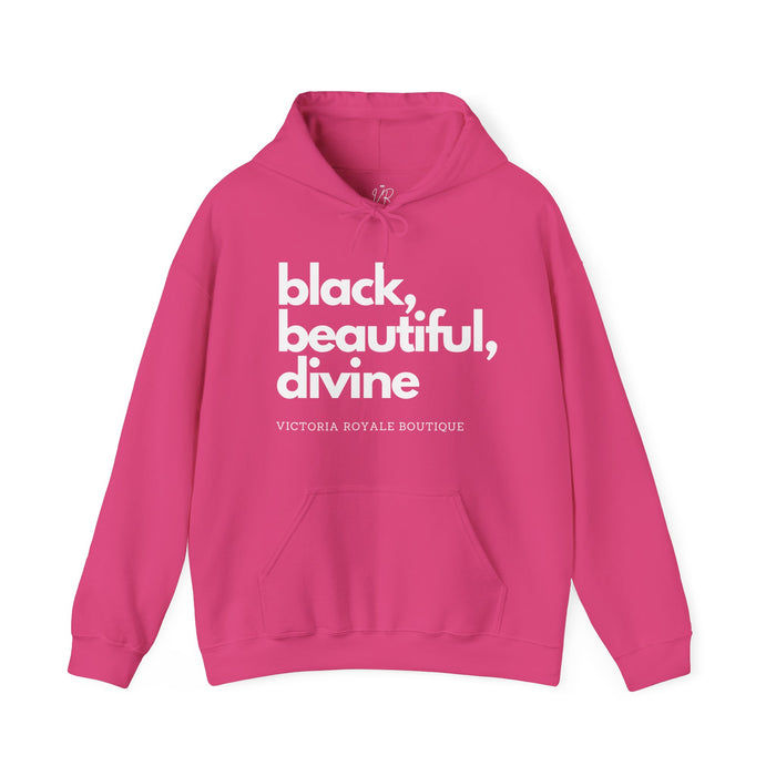 Black, Beautiful, Divine Unisex Premium Pullover Hoodie - Victoria Royale Boutique