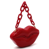 Luscious Lips Clutch Crossbody Bag - Victoria Royale Boutique