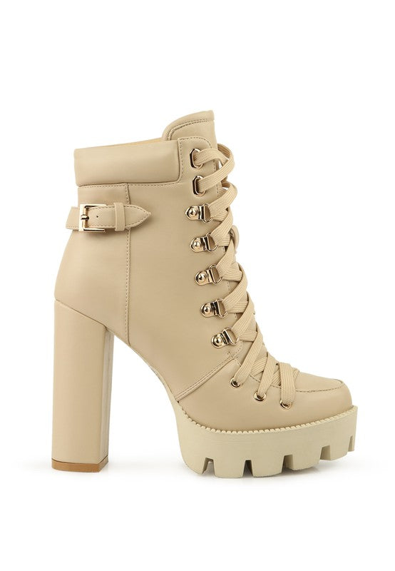 Willow Lace-Up Ankle Boots
