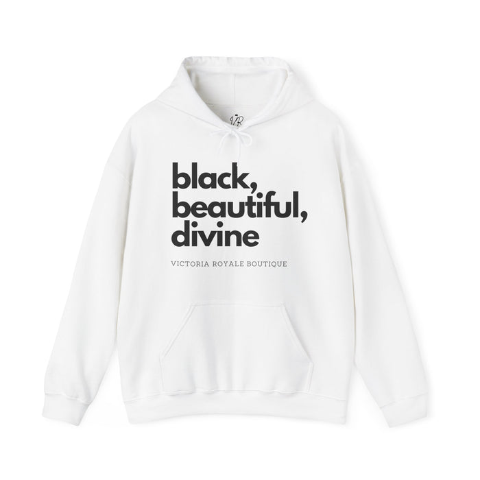 Black, Beautiful, Divine Unisex Premium Pullover Hoodie - Victoria Royale Boutique