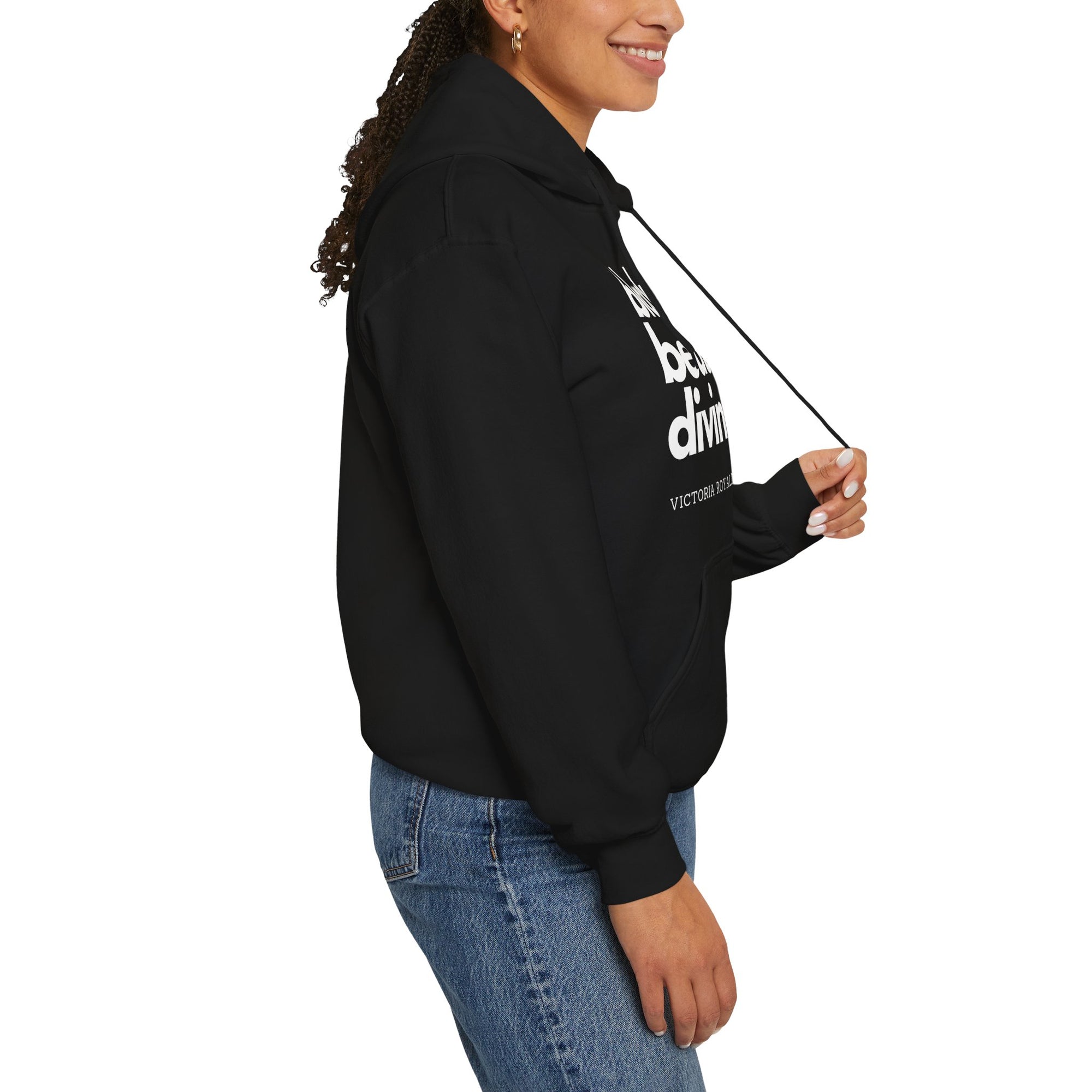 Black, Beautiful, Divine Unisex Premium Pullover Hoodie - Victoria Royale Boutique