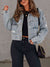 Pearls For the Girls Trim Button Up Denim Jacket with Pockets - Victoria Royale Boutique