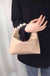 Faux Leather Pearl Handbag - Victoria Royale Boutique