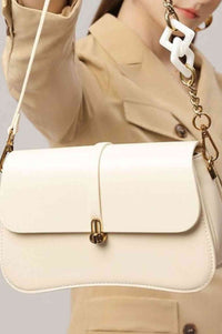 Faux Leather Shoulder Bag - Victoria Royale Boutique