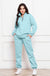 Half-Time Half Zip Long Sleeve Sweatshirt and Pants Set - Set | Victoria Royale Boutique