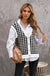 Late Nights Houndstooth Sweater Vest - Victoria Royale Boutique