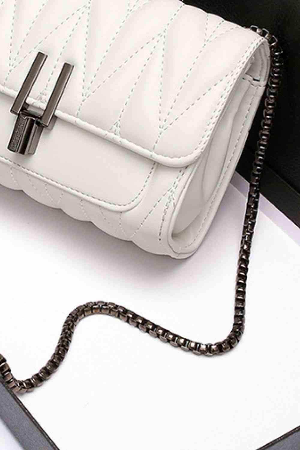 Faux Leather Crossbody Bag