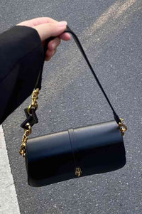 Faux Leather Shoulder Bag - Victoria Royale Boutique